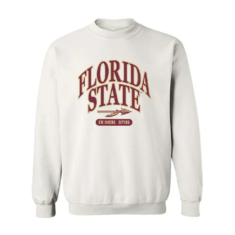 FSU - NCAA Women's Swimming & Diving : Arianna Ottavianelli - Classic Shersey Crewneck Sweatshirt Hoodie with Mock Neck Collared Structured