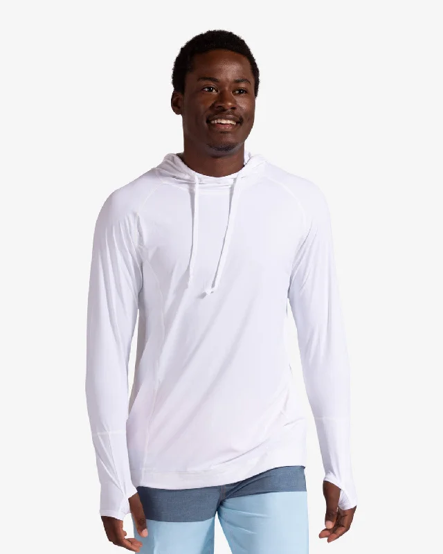 BloqUV: Unisex Hoodie (12007) - White Hoodie with Magnetic Closure Innovative Modern BloqUV: Unisex Hoodie (12007) - White Hoodie with Magnetic Closure Innovative Modern