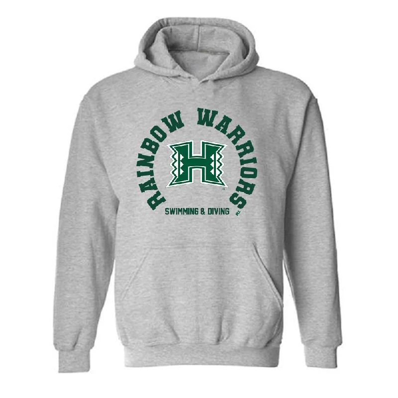 Hawaii - NCAA Women's Swimming & Diving : Camille Radosavljevic - Classic Shersey Hooded Sweatshirt Hoodie with Exposed Zipper Edgy Industrial Hawaii - NCAA Women's Swimming & Diving : Camille Radosavljevic - Classic Shersey Hooded Sweatshirt Hoodie with Exposed Zipper Edgy Industrial