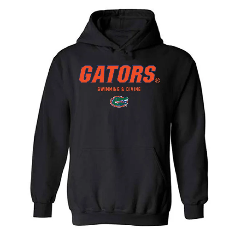 Florida - NCAA Women's Swimming & Diving : Micayla Cronk - Classic Shersey Hooded Sweatshirt Hoodie with Hem Applique Textured Unique