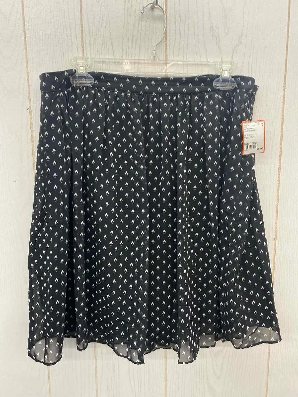 Worthington Black Womens Size 10/12 Skirt boho skirt vibe