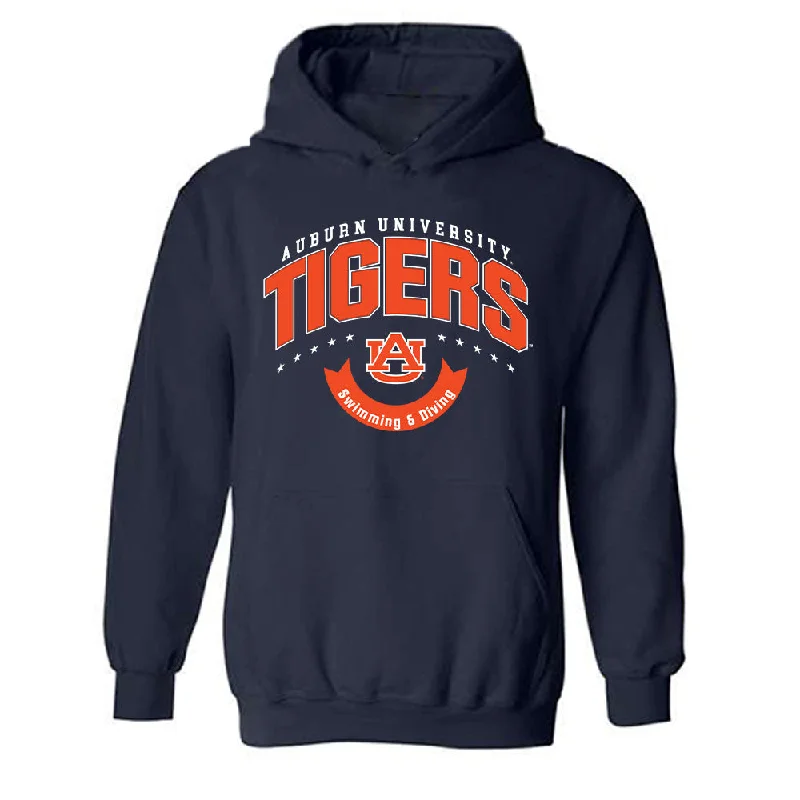 Auburn - NCAA Women's Swimming & Diving : Payton Marvin - Hooded Sweatshirt Generic Shersey Hoodie with Monochrome Minimalist Simple Auburn - NCAA Women's Swimming & Diving : Payton Marvin - Hooded Sweatshirt Generic Shersey Hoodie with Monochrome Minimalist Simple