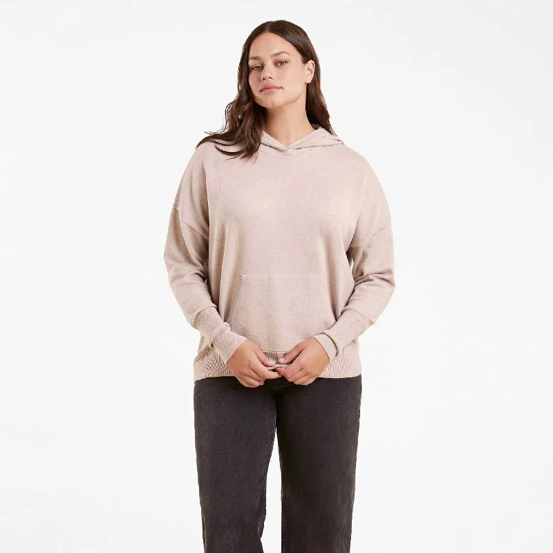 Luxe Knit Hoodie | Doe Hoodie with Drawstring Waist Adjustable Fitted