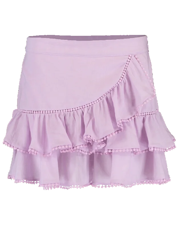 Tiered Ruffle Short Fera Skirt casual skirt length