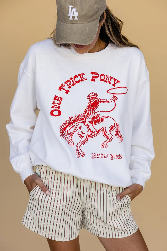 One Trick Pony Pullover Oblong Neck Pullover