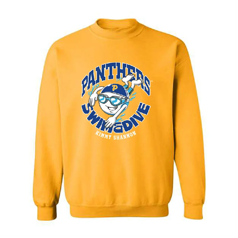 Pittsburgh - NCAA Women's Swimming & Diving : Kimmy Shannon - Fashion Shersey Crewneck Sweatshirt Hoodie with Emblem Brand Identity