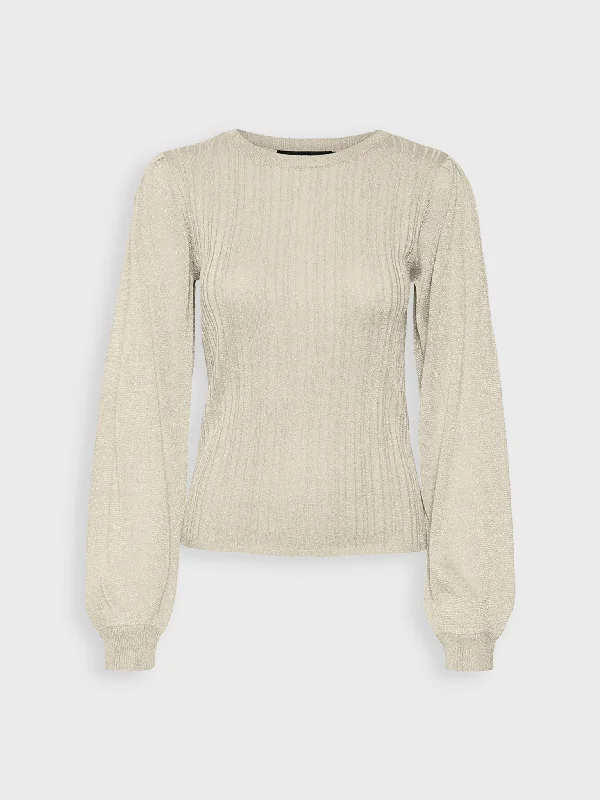 Γυναικεία μπλούζα πλεκτή VMTALIA LS O-NECK PULLOVER 10318046 | 10318046 Bateau Neck Pullover