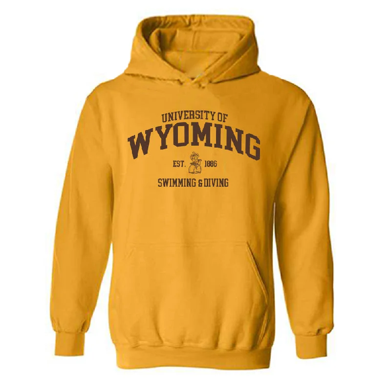 Wyoming - NCAA Women's Swimming & Diving : Gabriella Haigler - Classic Shersey Hooded Sweatshirt Hoodie with Hem Drawcord Adjustable Customizable Wyoming - NCAA Women's Swimming & Diving : Gabriella Haigler - Classic Shersey Hooded Sweatshirt Hoodie with Hem Drawcord Adjustable Customizable