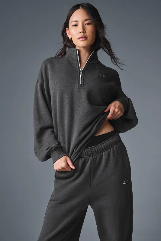 Accolade 1/4 Zip Pullover - Anthracite Turtleneck Warm Pullover