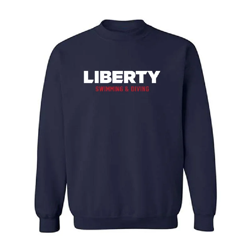 Liberty - NCAA Women's Swimming & Diving : Mary Herndon - Classic Shersey Crewneck Sweatshirt Hoodie with Hem Detail Decorative Unique Liberty - NCAA Women's Swimming & Diving : Mary Herndon - Classic Shersey Crewneck Sweatshirt Hoodie with Hem Detail Decorative Unique