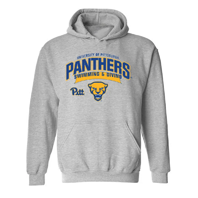 Pittsburgh - NCAA Women's Swimming & Diving : Kimmy Shannon - Classic Fashion Shersey Hooded Sweatshirt Hoodie with Print Artistic Unique