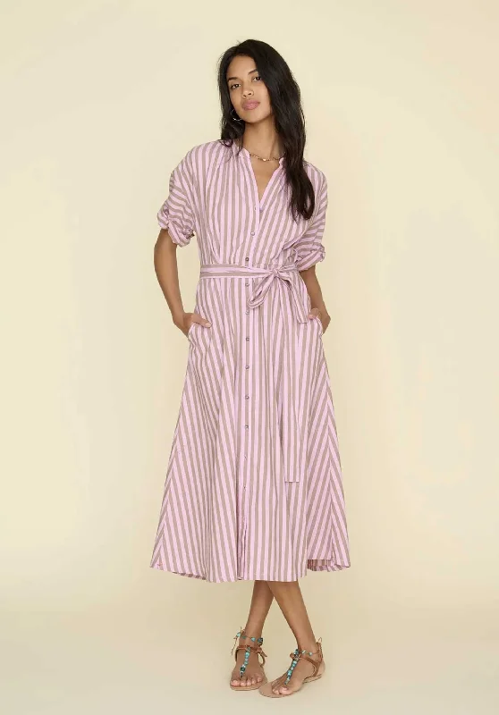 Dress X384552 Liora Dress Cinnarose-Stripe Tunics Formal black
