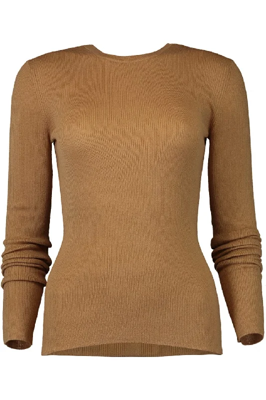 Hutton Pullover - Camel Wide Sleeve Pullover