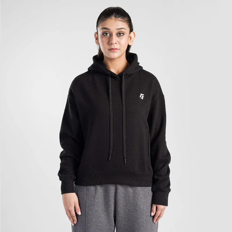 Essential Active Regular Hoodie (Black) Hoodie with Toggle Buttons Decorative Unique Essential Active Regular Hoodie (Black) Hoodie with Toggle Buttons Decorative Unique