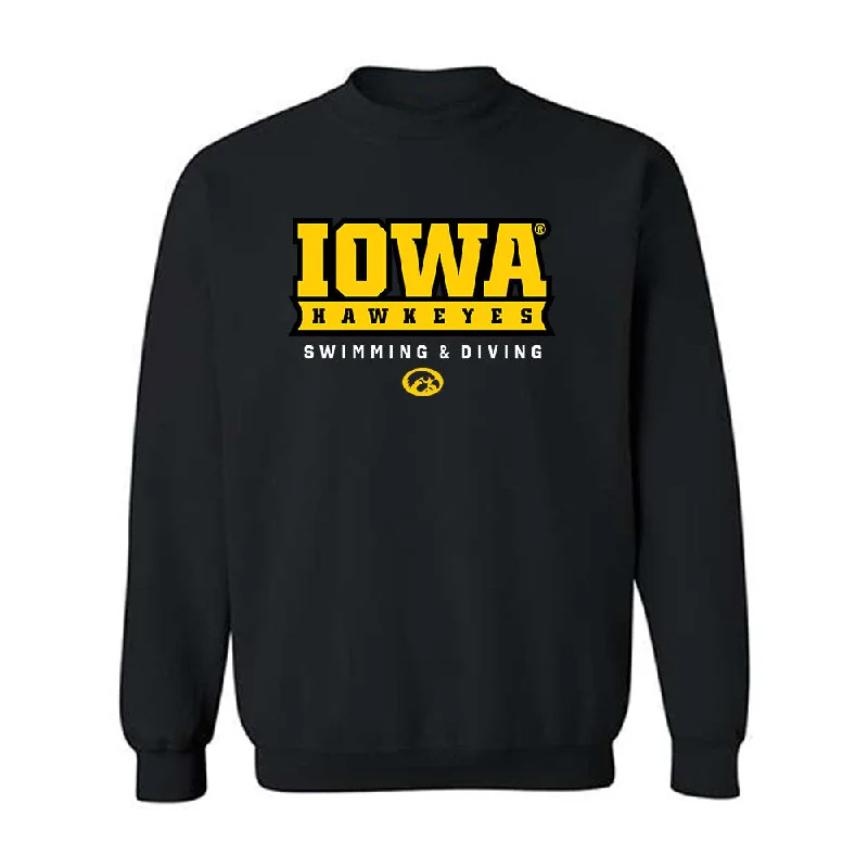 Iowa - NCAA Women's Swimming & Diving : Jenna Kerr - Classic Shersey Crewneck Sweatshirt Hoodie with Elastic Waist Stretchable Comfortable