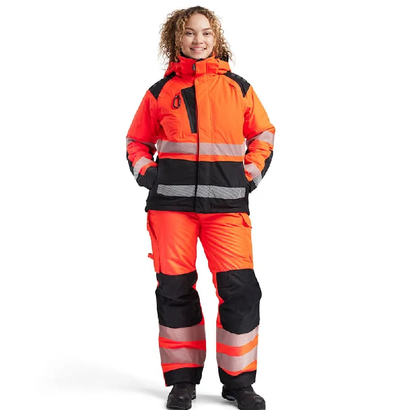 Blaklader 4456 Women's Hi-Vis Winter Jacket Front Pockets Side Pockets Patch Pockets Blaklader 4456 Women's Hi-Vis Winter Jacket Front Pockets Side Pockets Patch Pockets