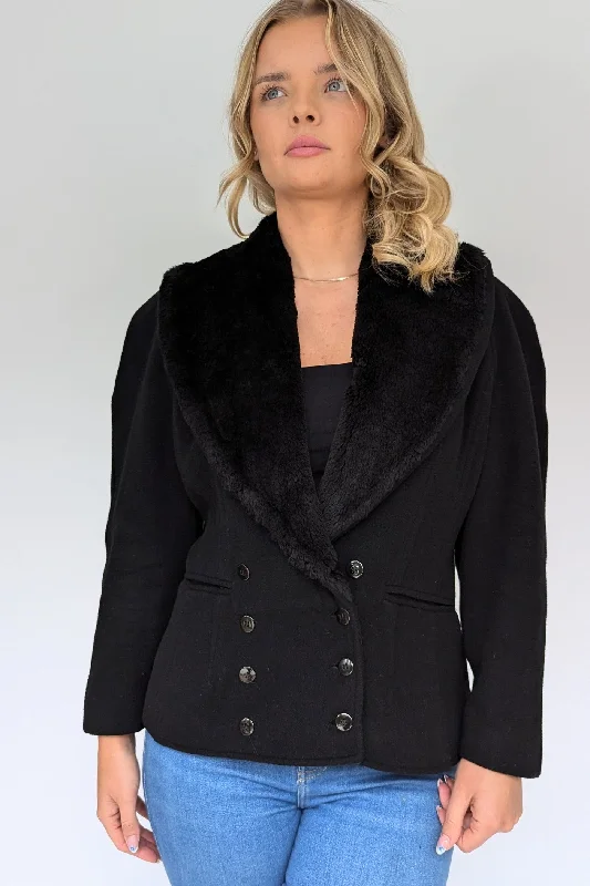 Vintage Wool Faux Fur Tailored Jacket Faux Fur Fabric Real Fur Fabric Shearling Fabric Vintage Wool Faux Fur Tailored Jacket Faux Fur Fabric Real Fur Fabric Shearling Fabric
