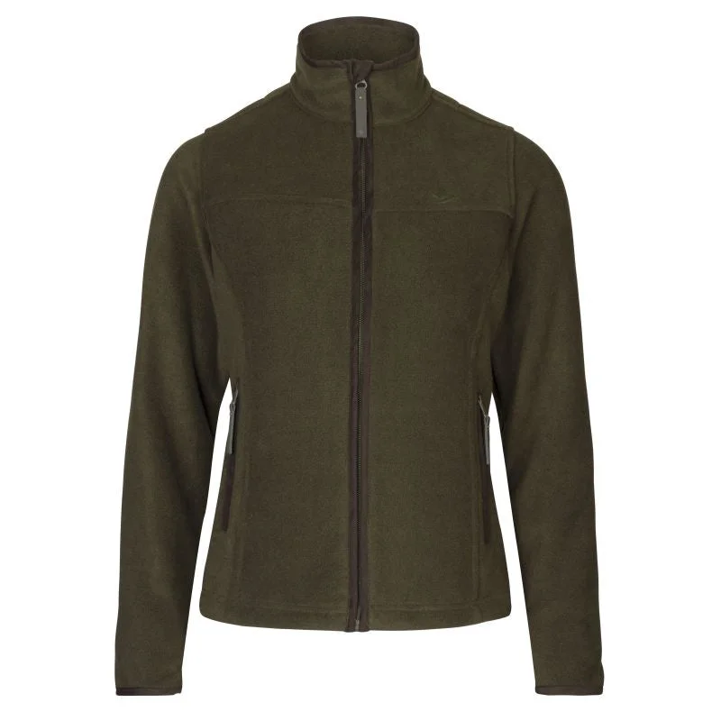 Seeland Woodcock Ivy Ladies Fleece Jacket - Pine Green Melange Notch Collar Peter Pan Collar Cowl Neck Seeland Woodcock Ivy Ladies Fleece Jacket - Pine Green Melange Notch Collar Peter Pan Collar Cowl Neck