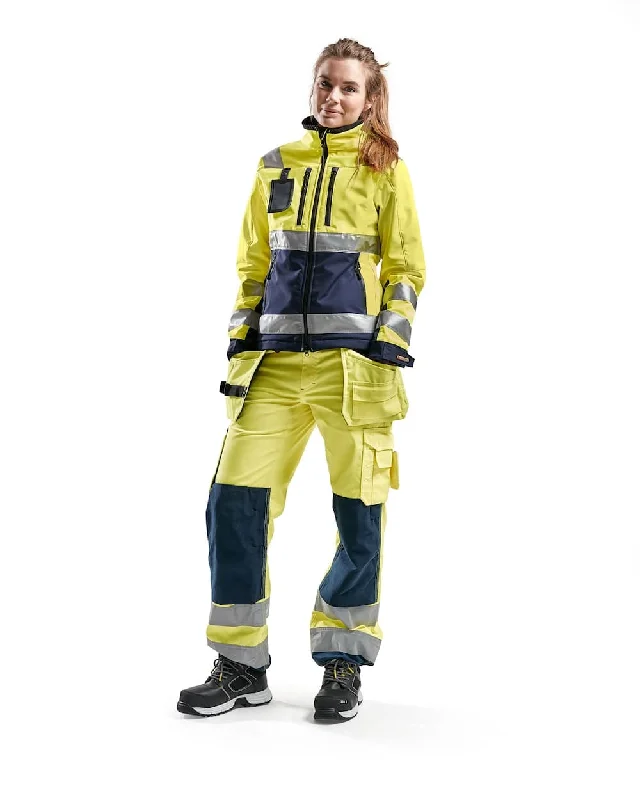 Blaklader 4902 Women's Hi-Vis Softshell jacket Notch Collar Jacket Peter Pan Collar Jacket Cowl Neck Jacket Blaklader 4902 Women's Hi-Vis Softshell jacket Notch Collar Jacket Peter Pan Collar Jacket Cowl Neck Jacket
