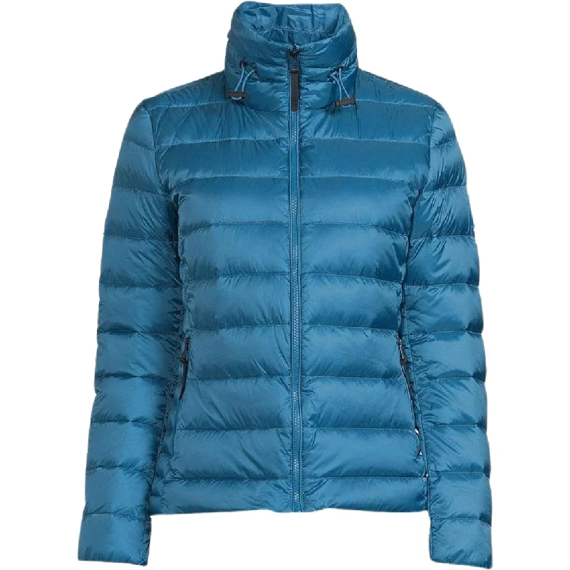 Belstaff Lift Ocean Blue Padded Jacket Stand-Up Collar Roll-Neck Collar Turtle Neck