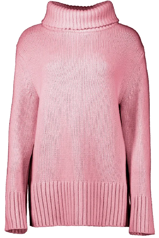 Oversized Turtleneck Pullover - Mauve Besom Neck Pullover