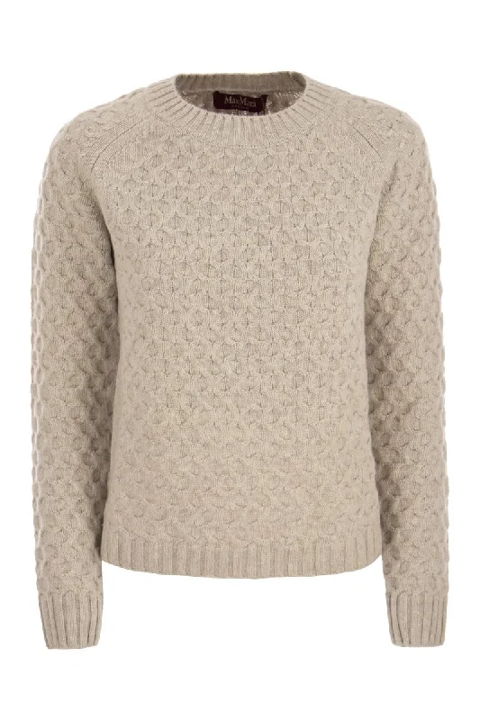 CLAVA - Crew-neck sweater in wool and cashmere yarn Anti-Pilling Anti-Shrink Durable