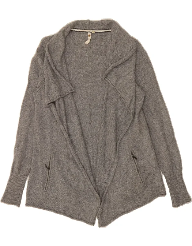 WHITE STUFF Womens Open Cardigan Sweater UK 10 Small Grey Nylon Wool Fabric Cashmere Fabric Tweed Fabric WHITE STUFF Womens Open Cardigan Sweater UK 10 Small Grey Nylon Wool Fabric Cashmere Fabric Tweed Fabric