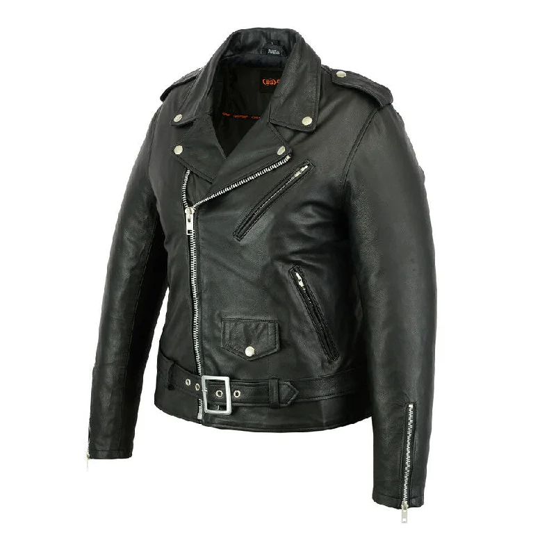 Ladies Classic Plain Side Fitted Leather Motorcycle Jacket DS850 Faux Fur Fabric Real Fur Fabric Shearling Fabric