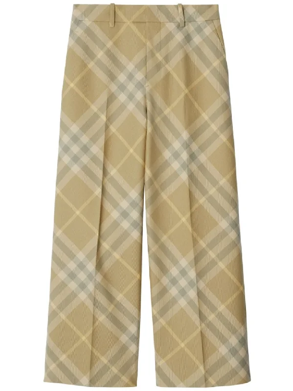 Burberry Women's Trousers Beige Trousers Evening Elegant