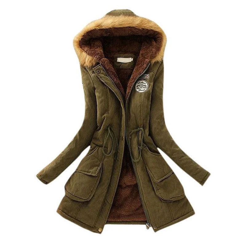 Winter Jacket Women Winter Womens Parka Casual Outwear Military Hooded Coat Long Femme Woman Clothes A1617 Knit Jacket Woven Jacket Fleece Jacket Winter Jacket Women Winter Womens Parka Casual Outwear Military Hooded Coat Long Femme Woman Clothes A1617 Knit Jacket Woven Jacket Fleece Jacket