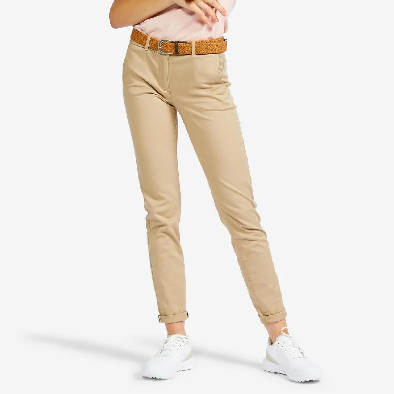 Women's Golf Trousers - MW500 Trousers Low Rise Relaxed