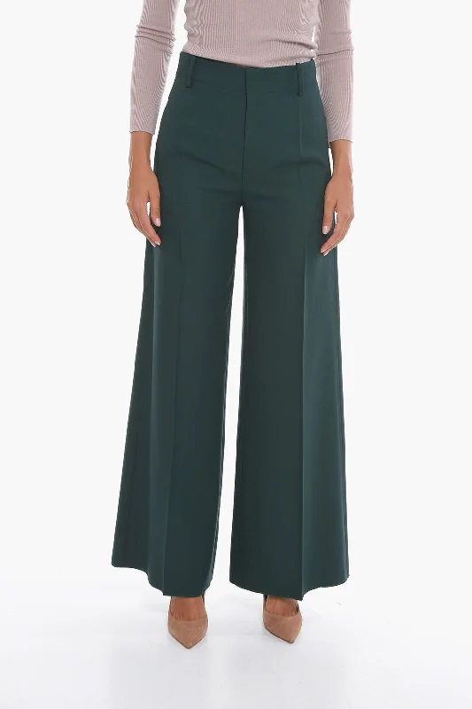 Super Blond Palazzo Trousers with Front-pleat 42 Italian size Trousers Review Highly Super Blond Palazzo Trousers with Front-pleat 42 Italian size Trousers Review Highly