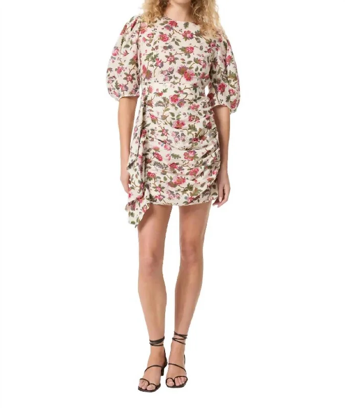 Pia Dress In Macada Mia Morlaix Fleur
