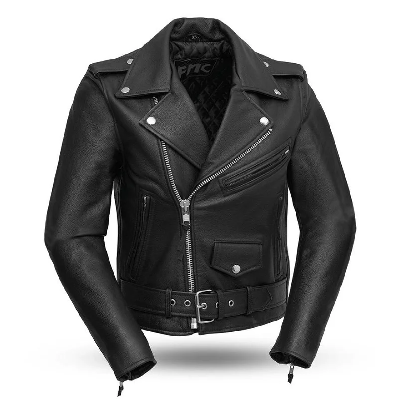 Ladies Leather Motorcycle Jacket ( BIKERLICIOUS ) FML137CRP Satin Fabric Silk Fabric Chiffon Fabric