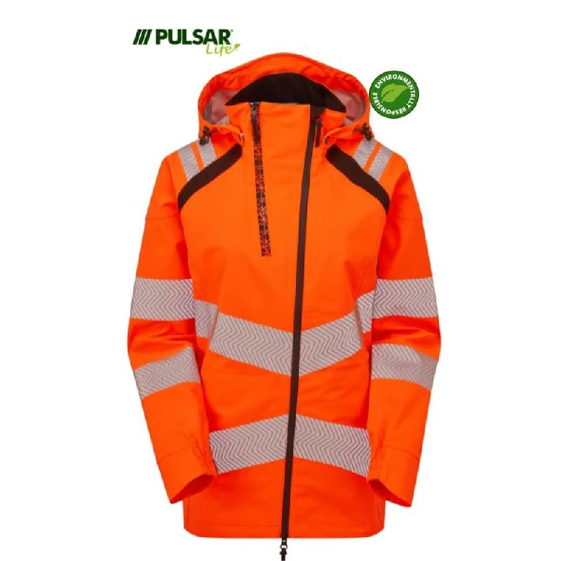 PULSAR® LIFE LFE960 GRS Women's Shell Jacket Orange Fleece Fabric Down Fabric Feather Fabric PULSAR® LIFE LFE960 GRS Women's Shell Jacket Orange Fleece Fabric Down Fabric Feather Fabric