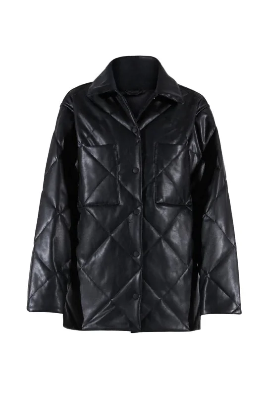 THE CHARLIE STORMI BLACK JACKET Quilted Jacket Puffer Jacket Insulated Jacket