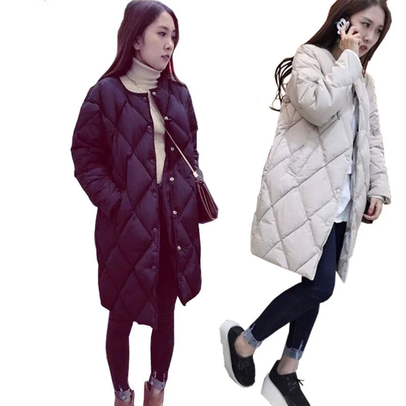 JY.Women's Cotton-padded Jacket Winter Medium-long Down Cotton Parkas Plus Size Coat Female Slim Ladies Jackets And Coats Z Embroidered Jacket Appliqued Jacket Beaded Jacket JY.Women's Cotton-padded Jacket Winter Medium-long Down Cotton Parkas Plus Size Coat Female Slim Ladies Jackets And Coats Z Embroidered Jacket Appliqued Jacket Beaded Jacket