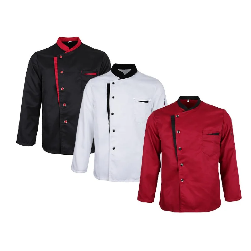 Long Sleeves Chef Jacket Coat Hotel Waiters Kitchen Uniform Tops Black M Trench Coat Raincoat Waterproof Jacket Long Sleeves Chef Jacket Coat Hotel Waiters Kitchen Uniform Tops Black M Trench Coat Raincoat Waterproof Jacket