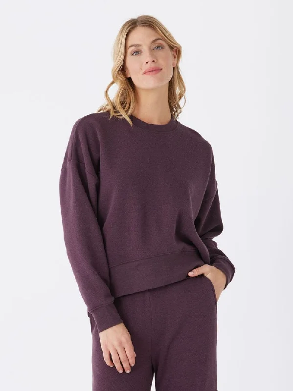 Naia Triblend Fleece Pullover Soft Wool Sweater