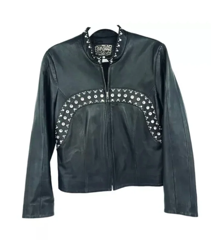 Italian Lamb Leather Swarovski Crystal Jacket Print Jacket Jacquard Jacket Embroidered Jacket Italian Lamb Leather Swarovski Crystal Jacket Print Jacket Jacquard Jacket Embroidered Jacket