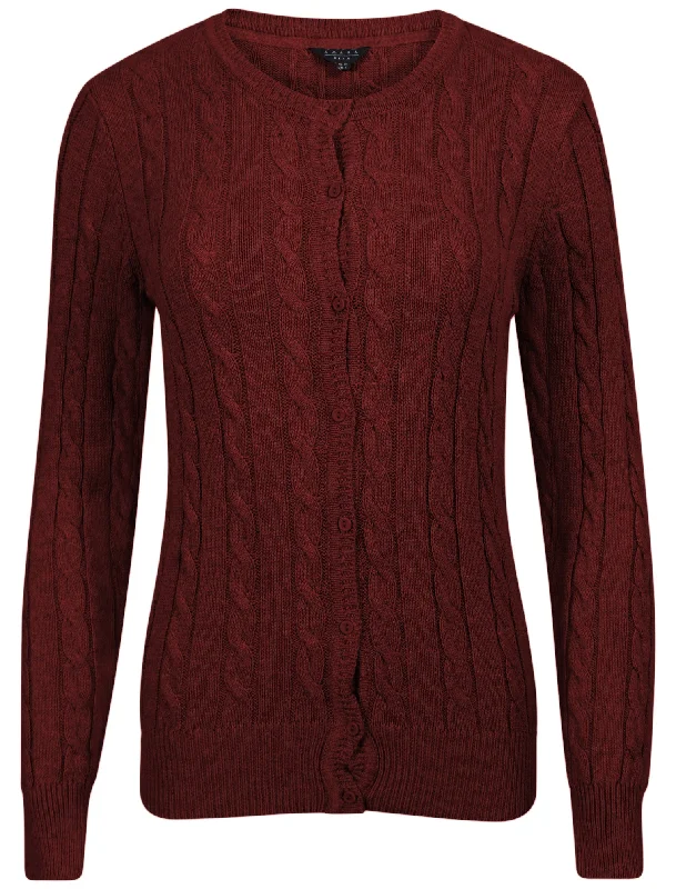 Amara Reya Andree red cardigan Cardigan Knitwear Sweater