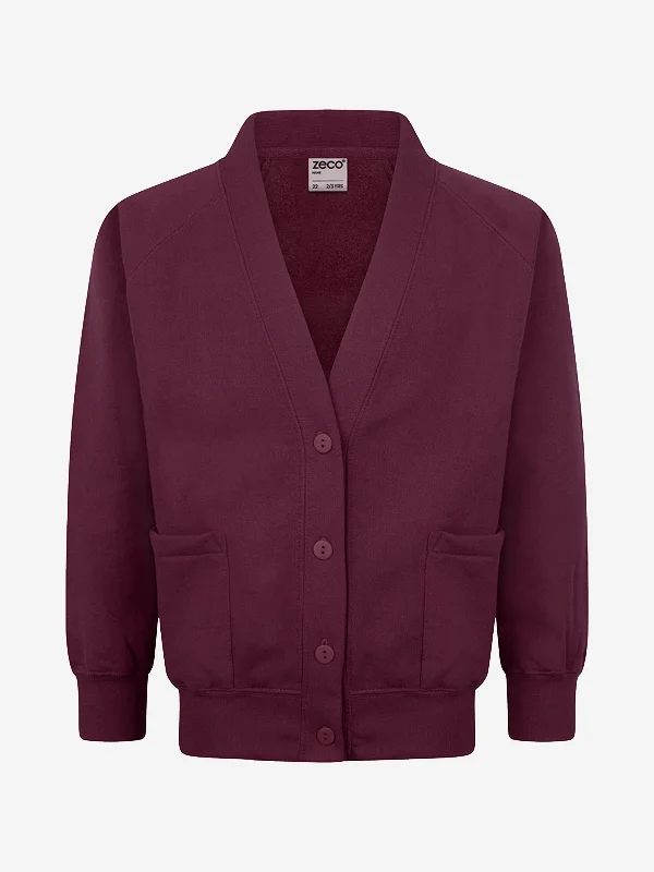 Zeco Kids School Sweatshirt Cardigan in Purple Hooded Cardigan Collared Cardigan Shawl Collar Zeco Kids School Sweatshirt Cardigan in Purple Hooded Cardigan Collared Cardigan Shawl Collar