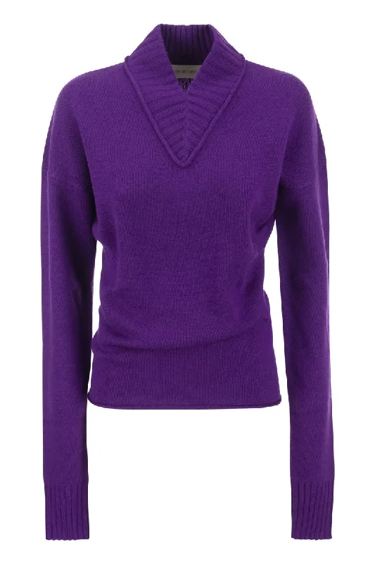 USSITA - Cashmere-blend sweater Lightweight Heavyweight Midweight