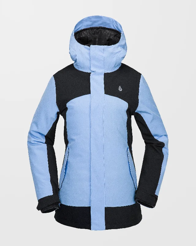 Stoney Shadow Insulated Jacket - Crystal Blue Herringbone Jacket Checkered Jacket Solid Jacket