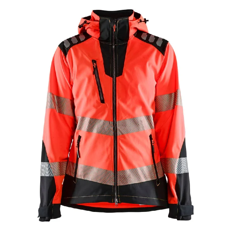 Blaklader 4791 Women's Hi-Vis Waterproof Stretch Softshell Jacket Elasticated Jacket Padded Jacket Insulated Jacket Blaklader 4791 Women's Hi-Vis Waterproof Stretch Softshell Jacket Elasticated Jacket Padded Jacket Insulated Jacket
