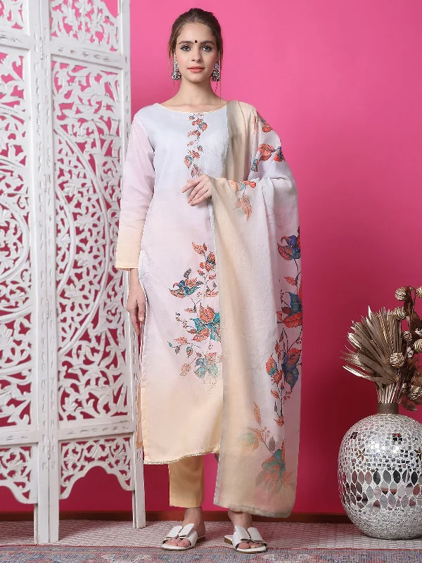 Jyoti Fashion Women's Multicolor Cotton Geometric Digital Print with Jari & Crystal Kurta with Trouser & Dupatta Trousers Tapered Slim Fit Jyoti Fashion Women's Multicolor Cotton Geometric Digital Print with Jari & Crystal Kurta with Trouser & Dupatta Trousers Tapered Slim Fit
