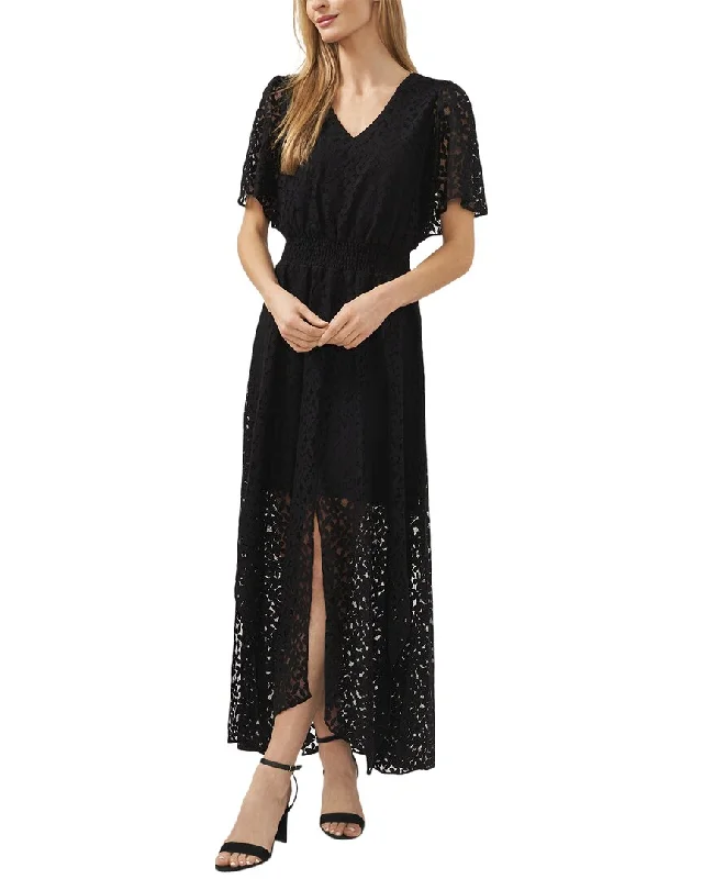 Cece Smocked Waist Flutter Sleeve Dress