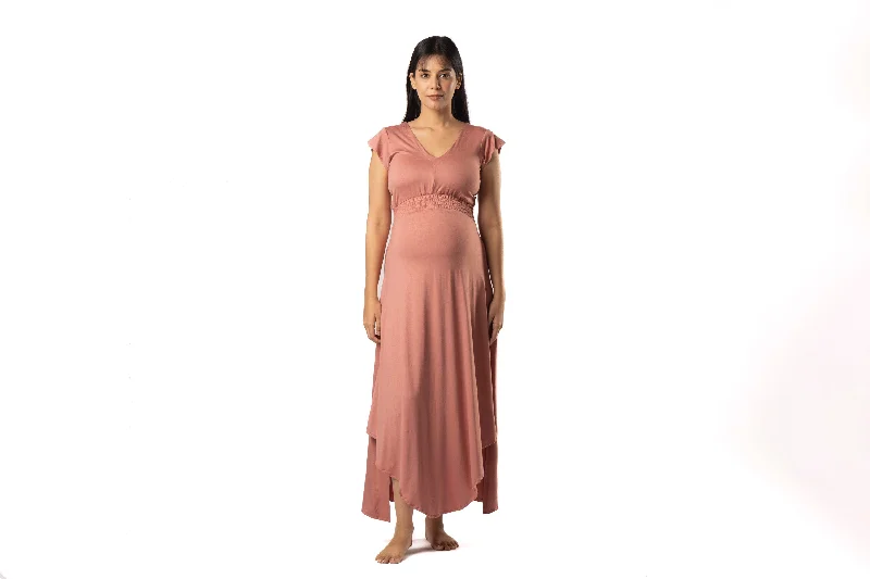 Old Rose Empire Fit & Flare Dress