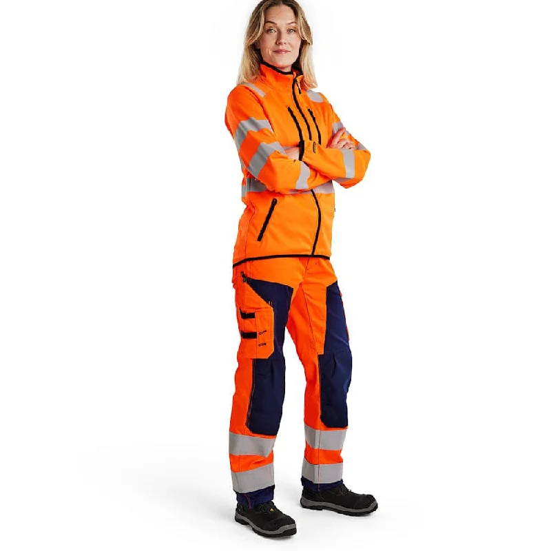 Blaklader 4926 Women's Hi-Vis Softshell Jacket Herringbone Jacket Checkered Jacket Solid Jacket Blaklader 4926 Women's Hi-Vis Softshell Jacket Herringbone Jacket Checkered Jacket Solid Jacket