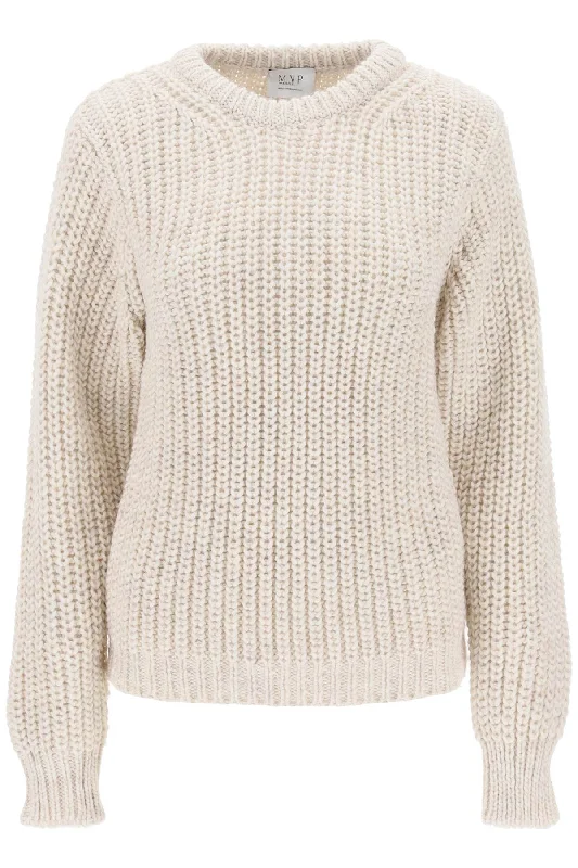 Carducci Chunky Sweater  - Beige Boxy Sweater Fitted Sweater A-Line